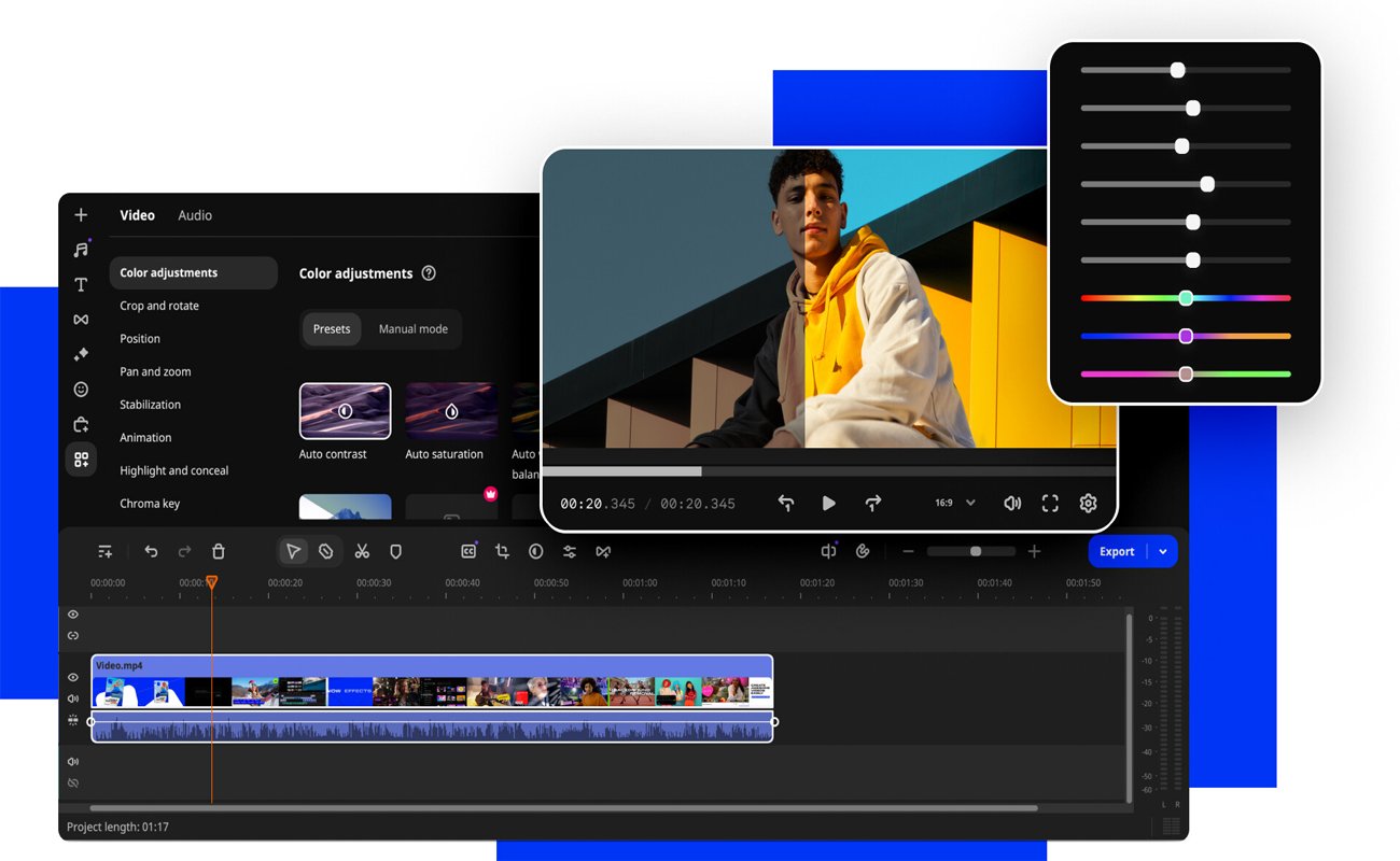 Movavi Video Editor, simple video editing, powerful video editor, video editing for everyone